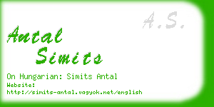 antal simits business card